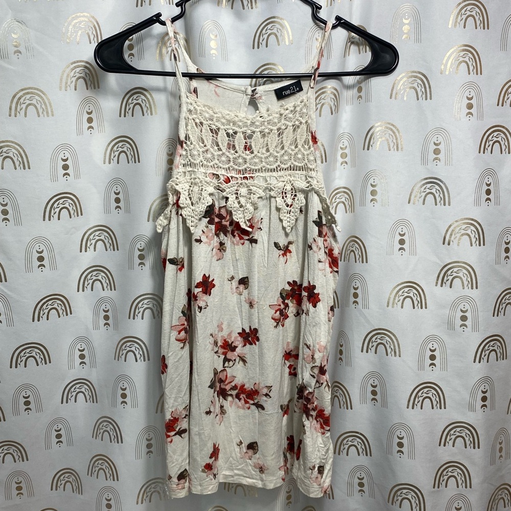 Rue21 Cream Lace Detail Top